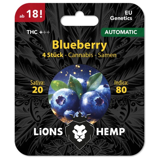 Hanfsamen Blueberry autoflowering 4 Seed Pack