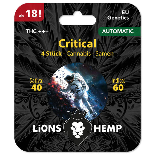 Hanfsamen Critical autoflowering 4 Seed Pack