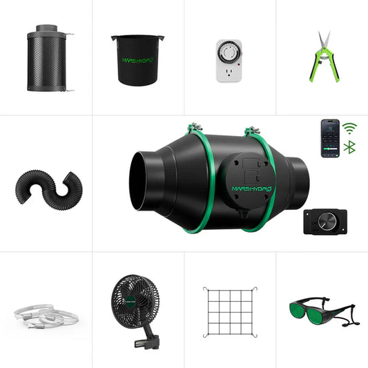 Easy Start Bundle 2025 – Mars Hydro 4″ iFresh Complete Fan Kit