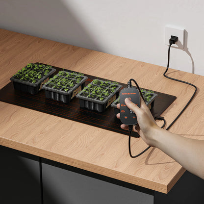 2025 New Spider Farmer 121 X 52cm Seedling Heat Mat With 4 Pack Seed Starter Trays