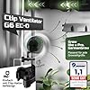 GermanGrow Grow-Ventilator G6 mit Clip [Stark&Stromsparend] ECO Motor 10W, 10-Leistungsstufen, Clip-Ventilator Oszillierend einfach einstellbar | Ventilator Growbox für gesundes Pflanzenwachstum