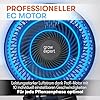 Grow Expert Oszillierender Clip-Ventilator für Growbox & Growzelte EC-Motor mit 10 Stufen, 32 dB(A), 250 cm Kabel – Umluftventilator für Luftzirkulation & gesundes Pflanzenwachstum (1 Stück)