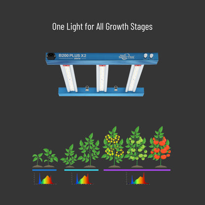 B200 Plus X2 200W Targeted Full Spectrum LED Grow Light
