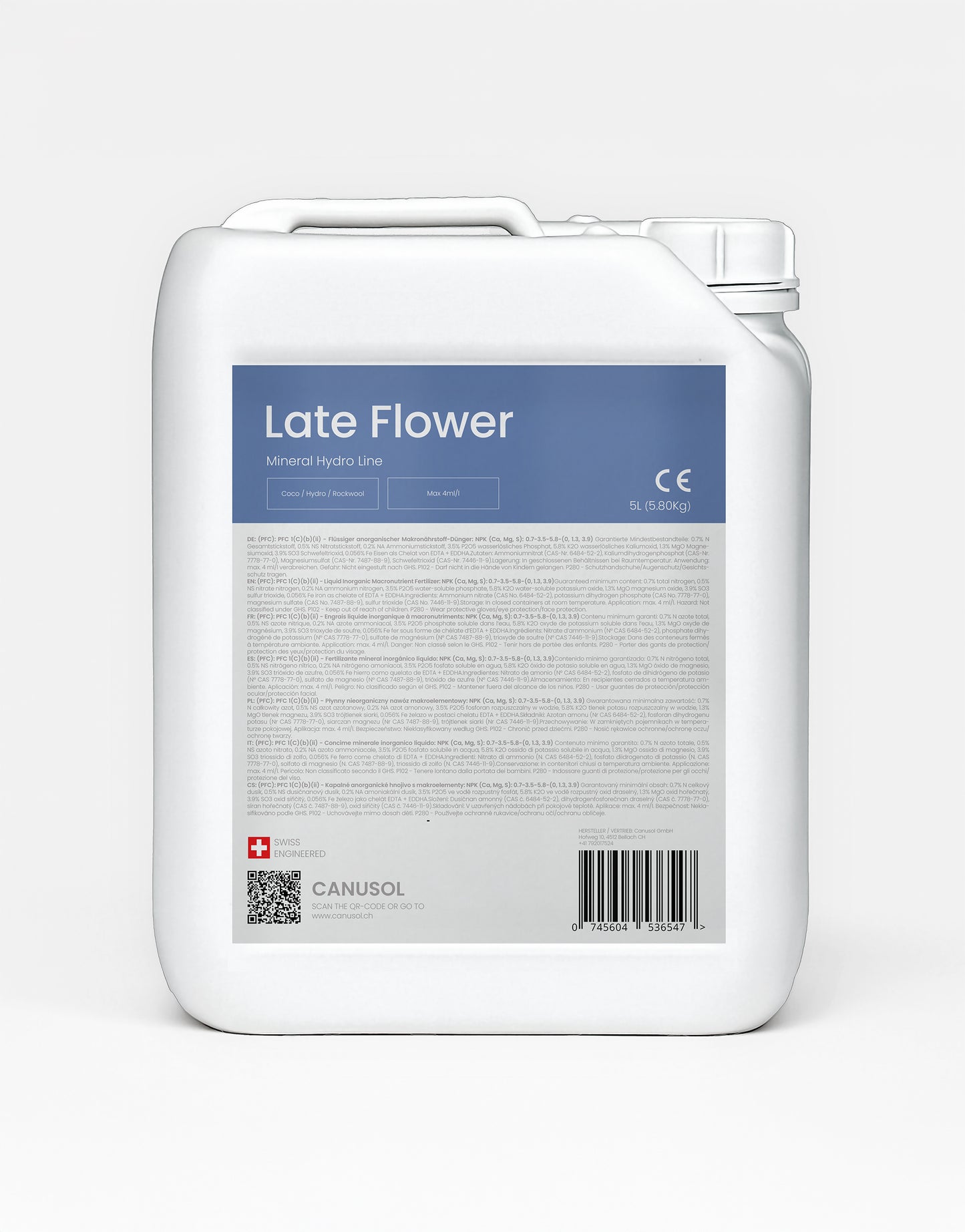 Canusol Dünger Sortiment