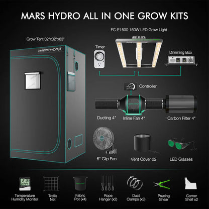 FC-E1500 Full Grow Tent Kits