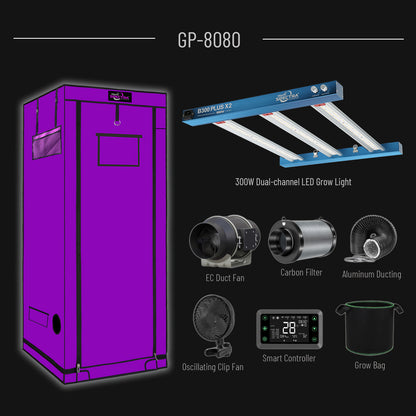 GP-6060 Grow Package by 60×60cm Grow Tent and 200W LED Grow Light