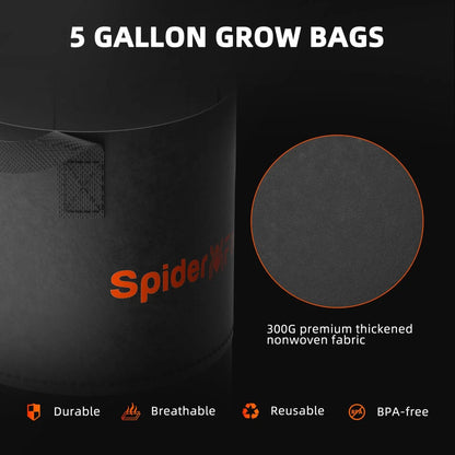 Weekly Sale丨2025 Spider Farmer® 120x60x180cm Complete Grow Tent Kit丨SF2000 301H EVO Full Spectrum LED Grow Light丨6” Clip Fan丨4” Ventilation System with Speed Controller