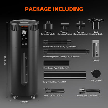 Spider Farmer 16L Cool Mist Humidifier Ultrasonic with Temperature & Humidity Probe for Plants Indoor Grow Tent