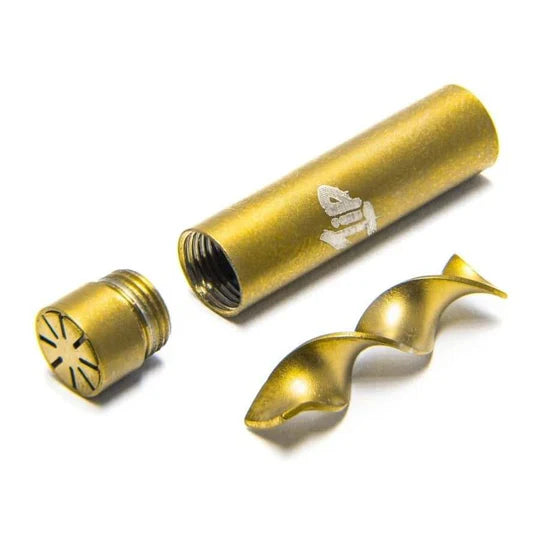1TIP Wiederverwendbarer Edelstahl Aktivkohlefilter 6 mm gold