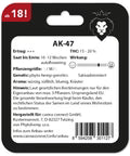 Hanfsamen AK-47 autoflowering 4 Seed Pack