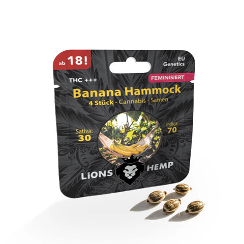 Hanfsamen Banana Hammock feminisiert 4 Seed Pack