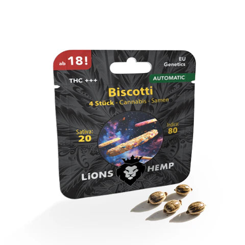 Hanfsamen Biscotti autoflowering 4 Seed Pack