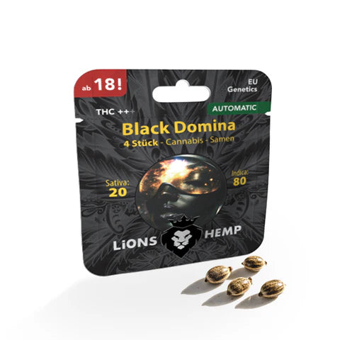 Hanfsamen Black Domina autoflowering 4 Seed Pack