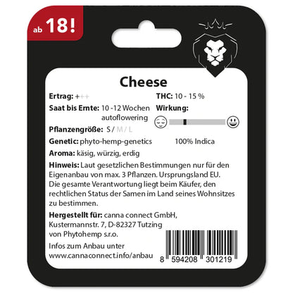 Hanfsamen Cheese autoflowering 4 Seed Pack