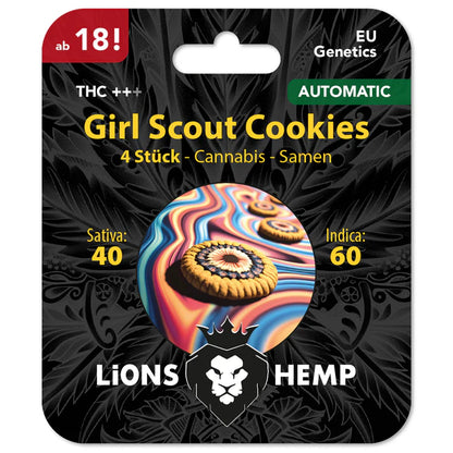 Hanfsamen Girl Scout Cookies autoflowering 4 Seed Pack