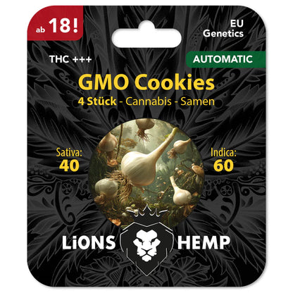 Hanfsamen GMO Cookies autoflowering 4 Seed Pack
