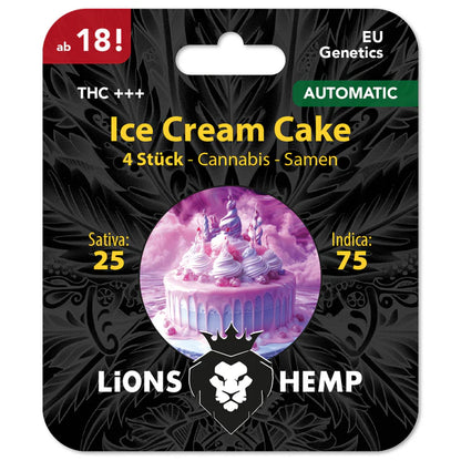 Hanfsamen Ice Cream Cake autoflowering 4 Seed Pack