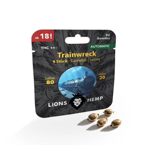 Hanfsamen Trainwreck autoflowering 4 Seed Pack