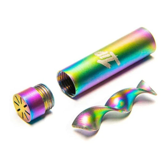 1TIP Wiederverwendbarer Edelstahl Aktivkohlefilter 6 mm Regenbogen